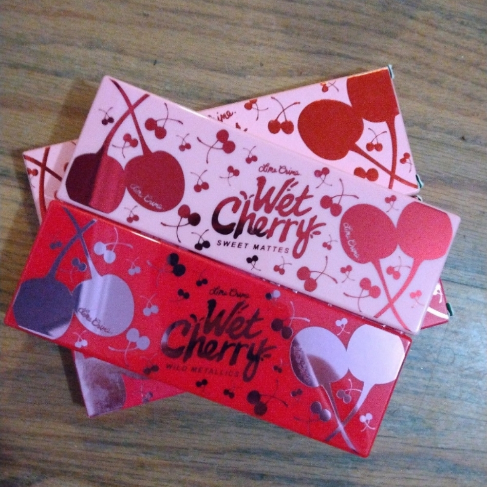 Lime Crime Wet Cherry Eyeshadow Bundle